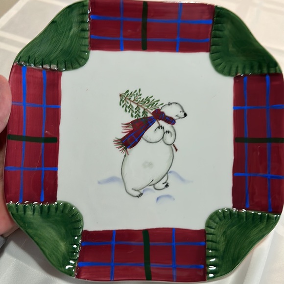 Pfaltzgraff set of 4 luncheon plates “The Snow Bear Collection” - Picture 3 of 7